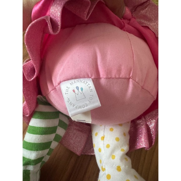 Manhattan Toy Company Plush Doll Blonde Hair Pink Dress Activity Learning Toy‎ - Picture 7 of 7